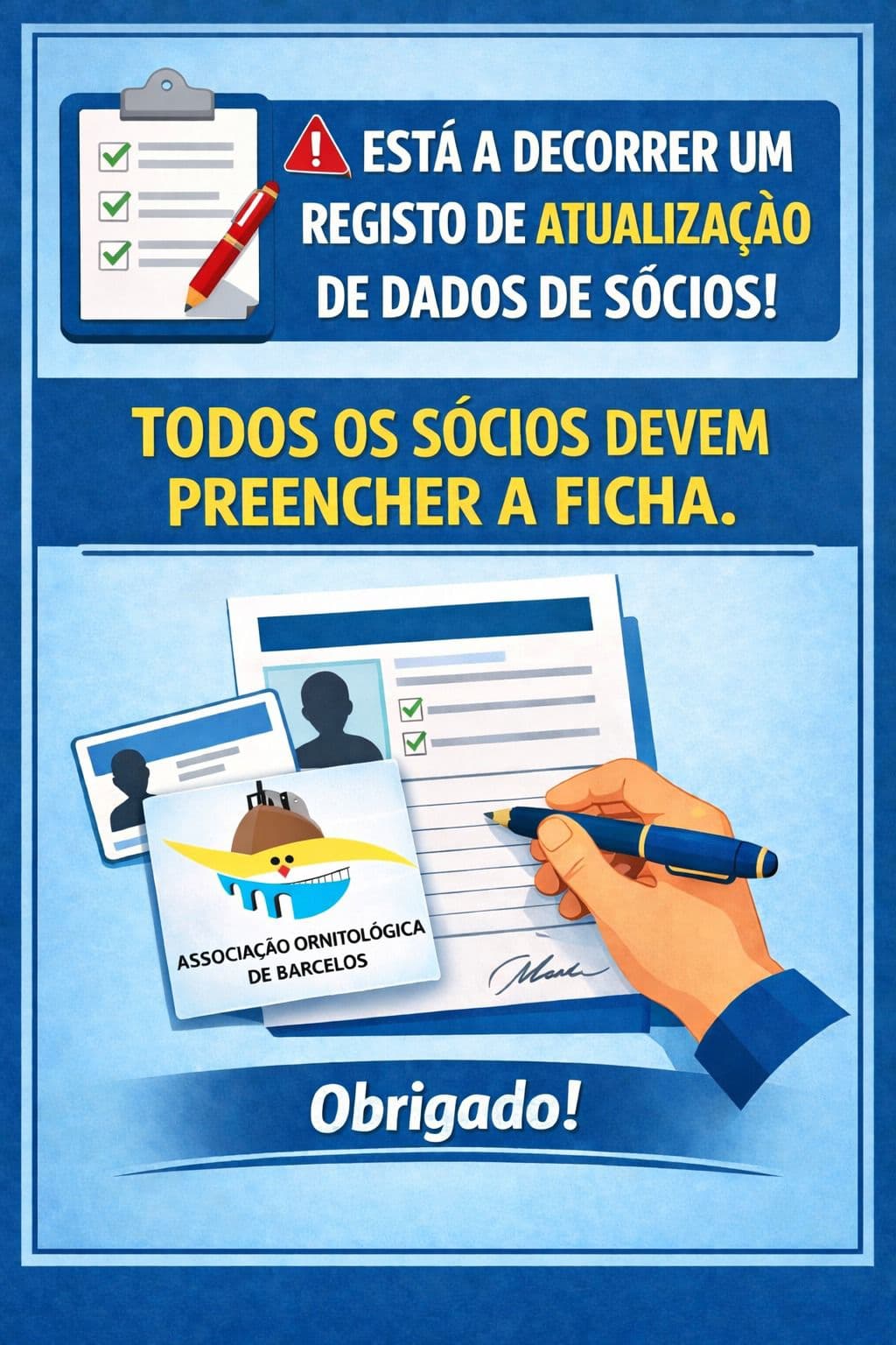 Atualização de dados dos sócios